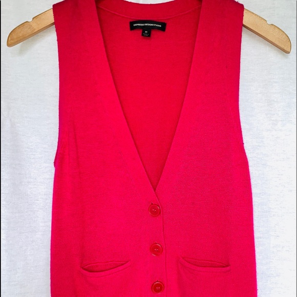 Express 4 Button Vest W pocket - Picture 1 of 5